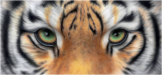 Tiger green eyes
