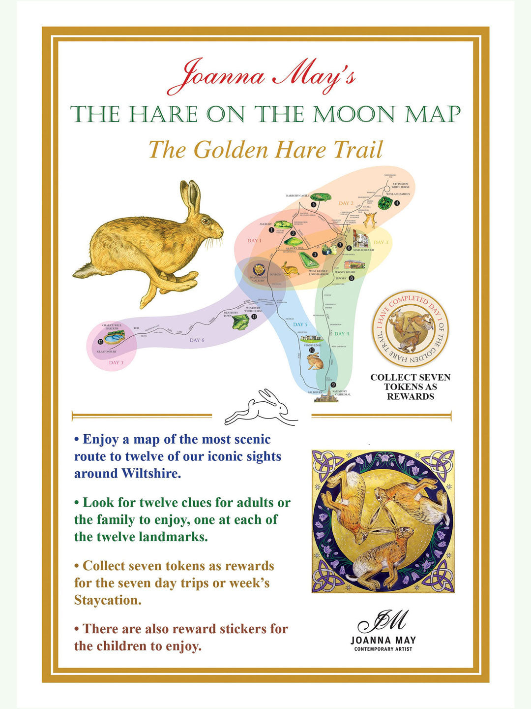Front cover and map of Joanna's book