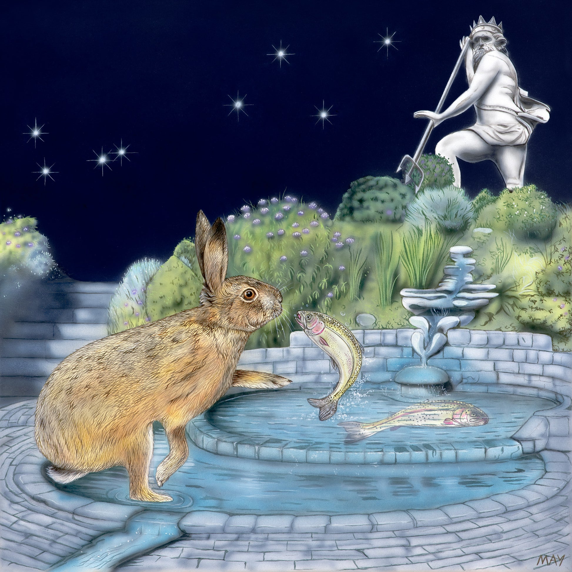 hare with pisces constellation
