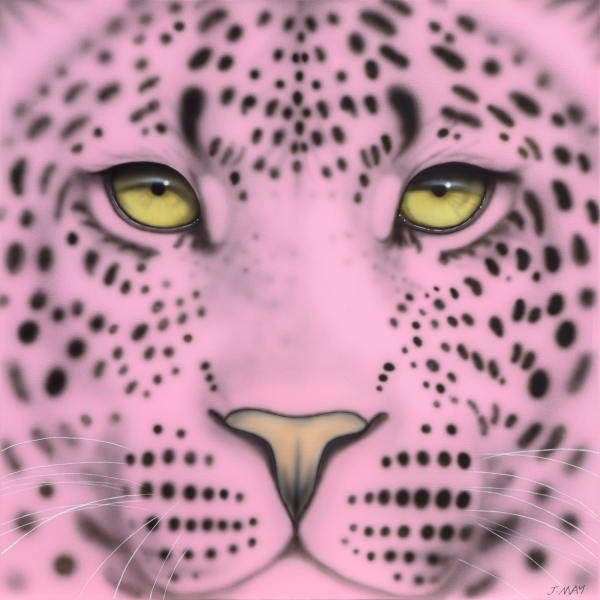 Pale Pink Leopard